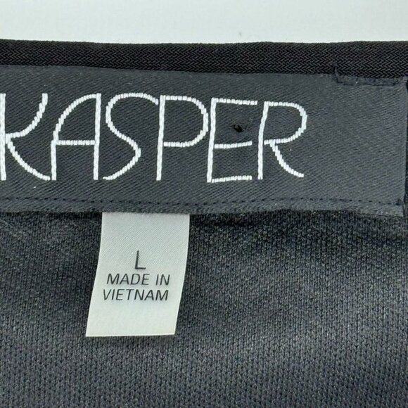 Kasper Womens Sleeveless red gold metallic Knit Top Size Large textured - Picture 8 of 12